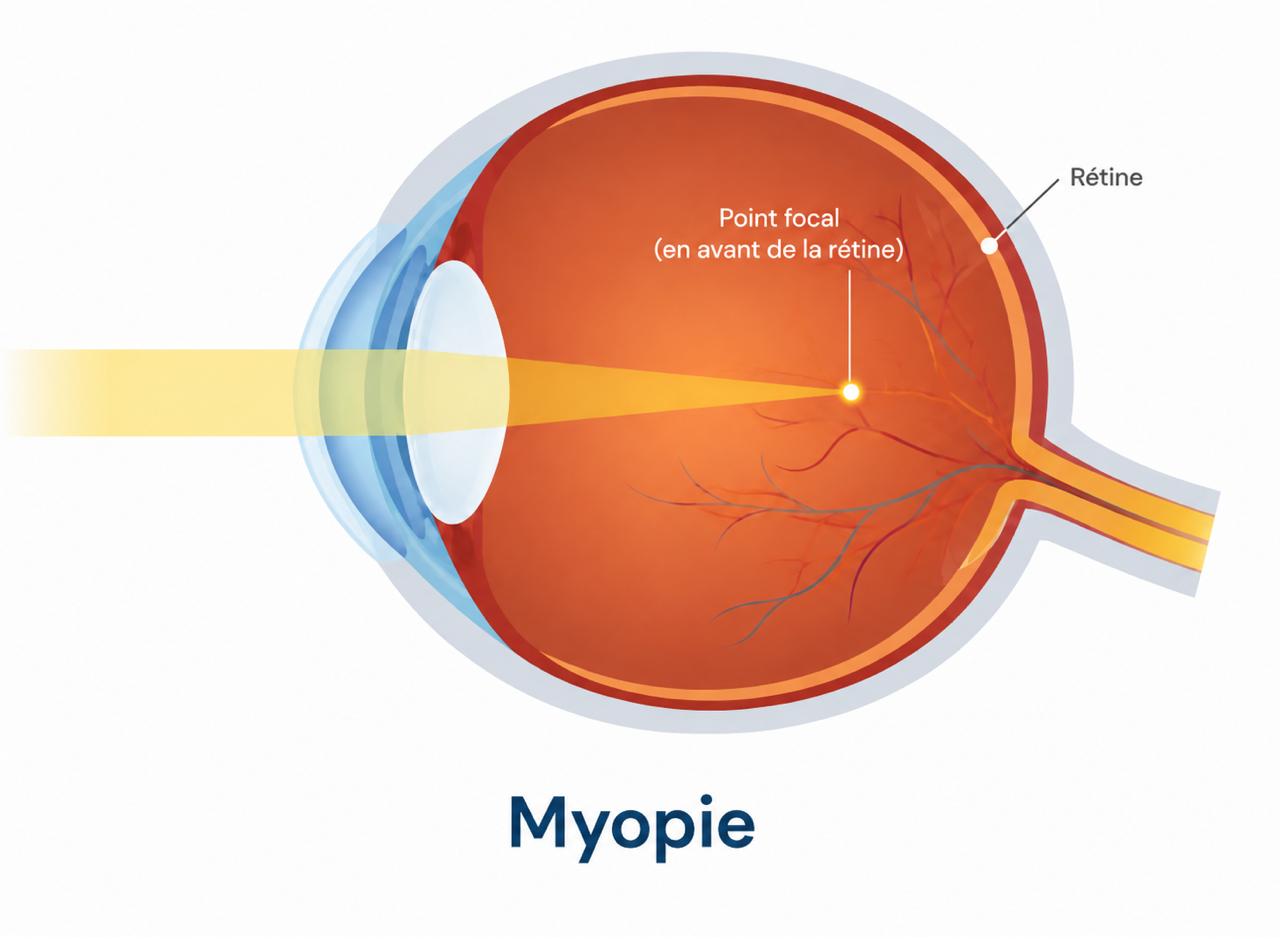 Myopie schema